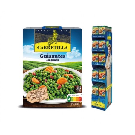 CARRETILLA Plato de guisantes con jamón 103718