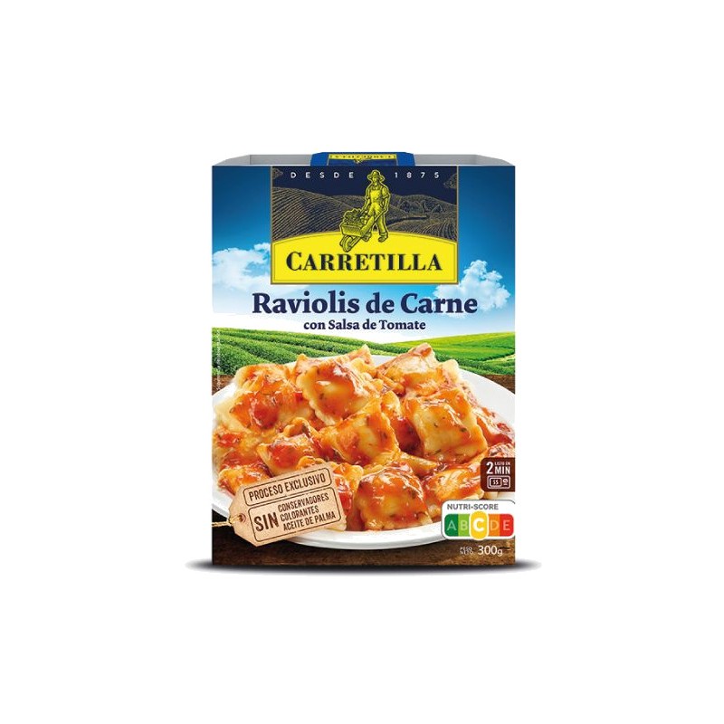 CARRETILLA Plate of meat ravioli with tomato sauce 103721