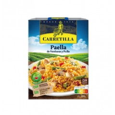 CARRETILLA Plato de paella verduras y pollo 103788
