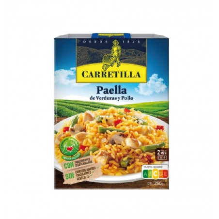 CARRETILLA Plato de paella verduras y pollo 103788