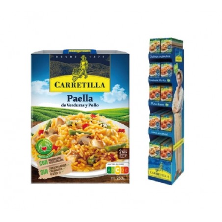 CARRETILLA Plato de paella verduras y pollo 103788