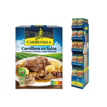 CARRETILLA Dish of cheeks in sauce with Parisian potatoes and mushrooms 103793