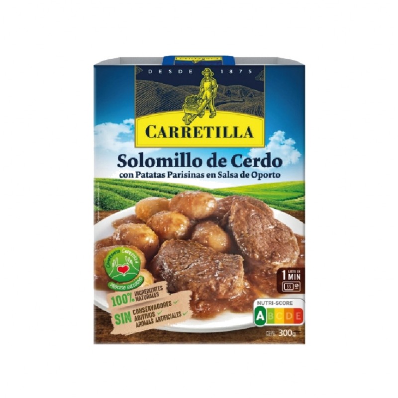 CARRETILLA Pork tenderloin dish with Parisian potatoes port 300GR 103796