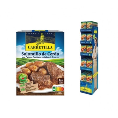 CARRETILLA Pork tenderloin dish with Parisian potatoes port 300GR 103796