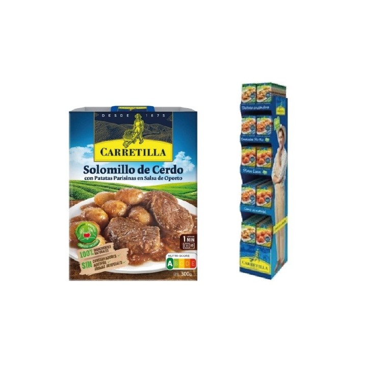 CARRETILLA Pork tenderloin dish with Parisian potatoes port 300GR 103796