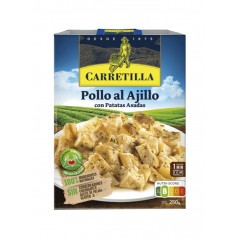 CARRETILLA Plato pollo al ajillo con patatas asadas 103798