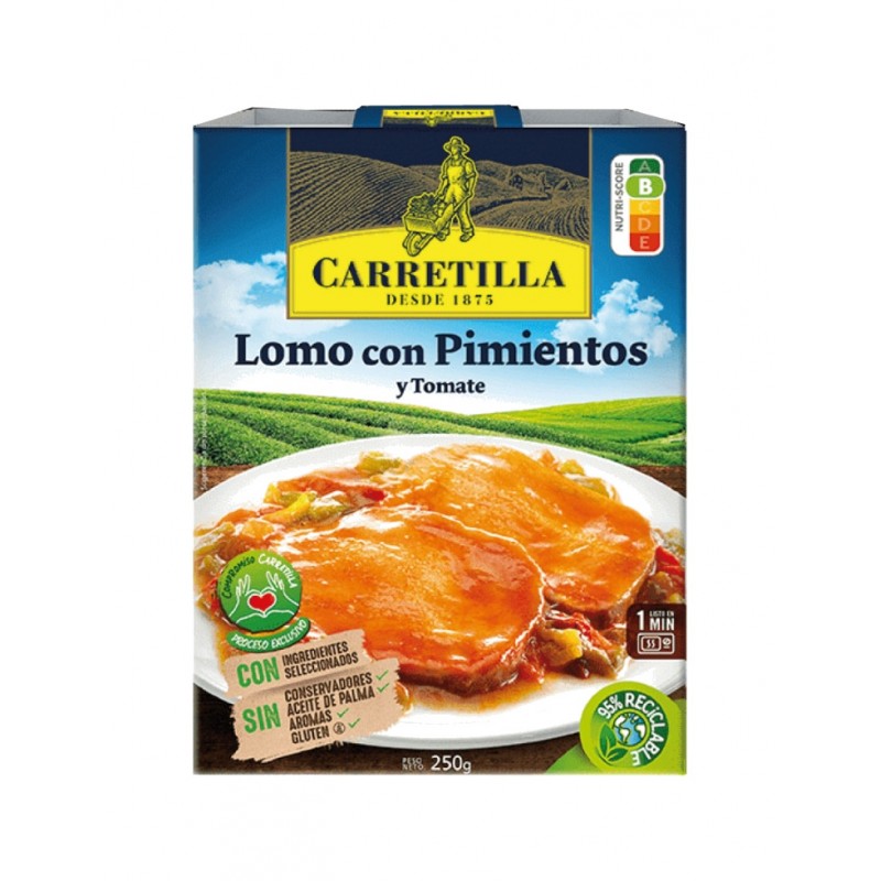 CARRETILLA Loin dish with peppers and tomato 103799