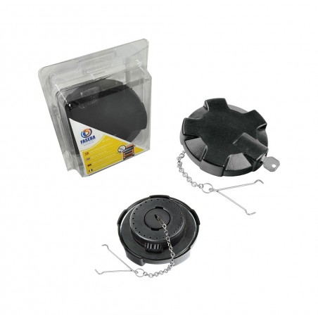 FASEBA Tapón depósito de combustible pvc con llave lateral para camión universal 80 MM 11178