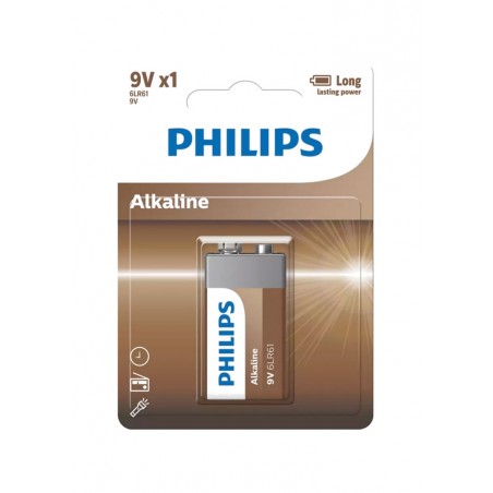 PHILIPS Pila alcalina gama eco 1U 9V 17214A