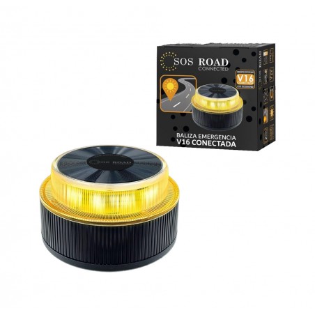 VARIOS Baliza luz de emergencia conectada y geolocalizada CONNECTED SOS ROAD V16 17915