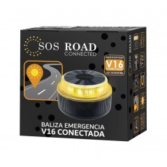 VARIOS Baliza luz de emergencia conectada y geolocalizada CONNECTED SOS ROAD V16 17915