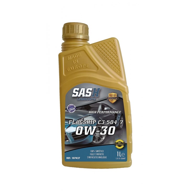 SASH ACEITE LUBRICANTE MOTOR FLAGSHIP 504/7 C3 0W30 1L 19340