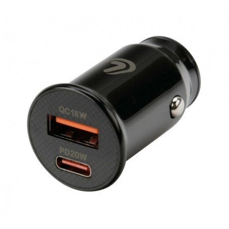 LAMPA Cargador al mechero de coche caravana camion 2 PUERTOS USB (A+C) - PD 20W 12/24V LAM38692