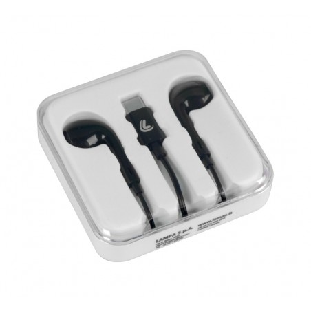 LAMPA Auriculares con micrófono y conexión bluetooth, cable USB TYPE-C ESSENTIAL- 120 CM LAM38693