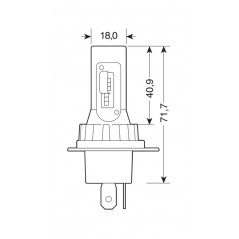 LAMPA LED halo bulb lamp 15W SERIE 11 QUICK-FIT H4 2U LAM57807
