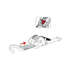 LAMPA Self-rolling lashing with double hook 5X300 CM 1500KG LAM60142