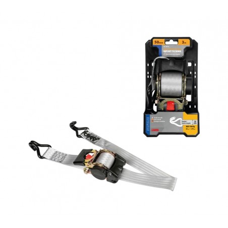 LAMPA Trincaje auto enrollable con doble gancho 5X300 CM 1500KG LAM60142