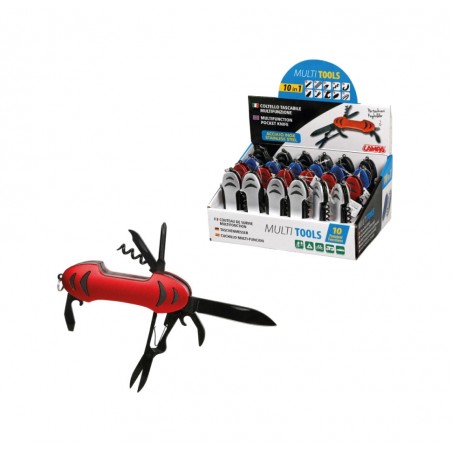 LAMPA Navaja suiza multiusos de bolsillo colores surtidos 10 EN 1 LAM66122D