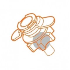 LAMPA Fijación para bloque de llave, compatible con LAM91584