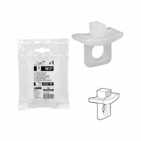 LAMPA Tope de cortina para camión tipo u 4 MM 10U LAM97116