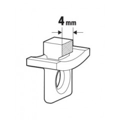 LAMPA Tope de cortina para camión tipo u 4 MM 10U LAM97116