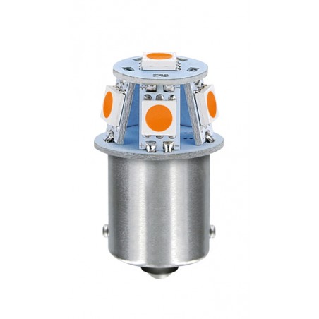 LAMPA Double polarity LED lamp SERIES-6 SMDX1CHIP-(R5W)-BA15S NARANJA-24/28V LAM97565