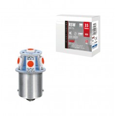 LAMPA Double polarity LED lamp SERIES-6 SMDX1CHIP-(R5W)-BA15S ROJO-24/28V LAM97566