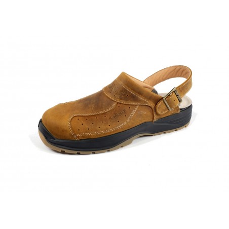 EUROROUTIER Zuecos premium de cuero para trabajo TUCSON 09121EVAR