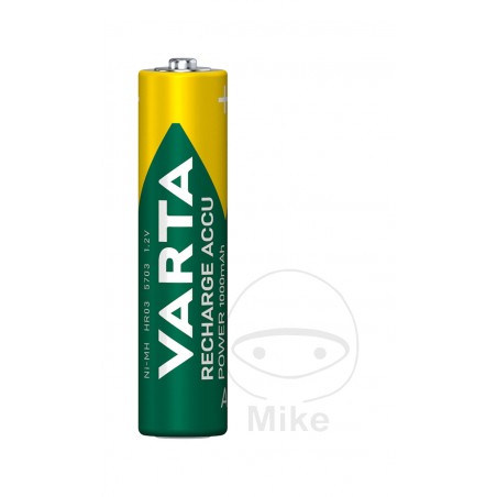 VARTA Pack of 4 small rechargeable batteries ready to use AAA POWER 156.00.70