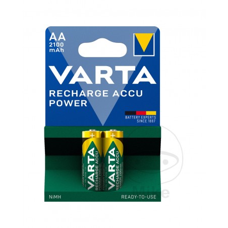 VARTA Juego pilas medianas recargables listas para usar AA POWER 156.02.59