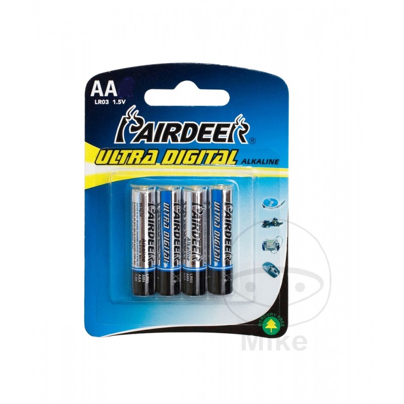 PAIRDEER Pack 4 pilas medianas AA ULTRA DIGITAL 156.60.00