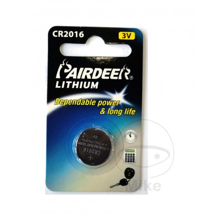 PAIRDEER Lithium button battery CR2016 1566751 156.60.07