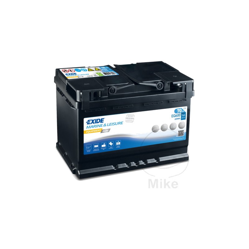 EXIDE STARTING BATTERY 12V 70AH AGM 1510095