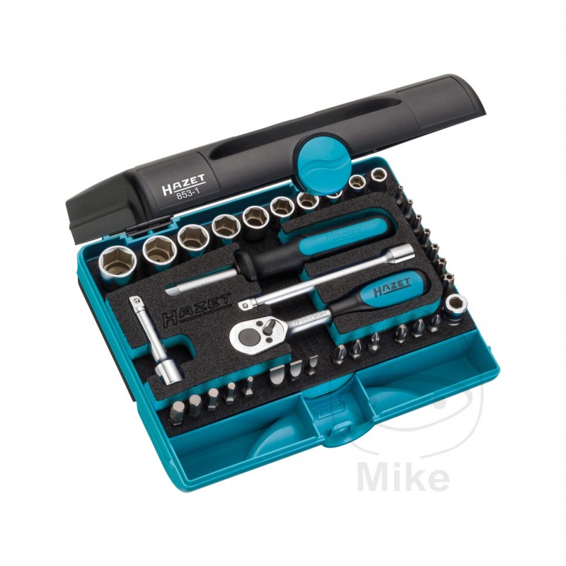 HAZET 36-piece socket wrench and screwdriver bits set 1/4 605.06.32