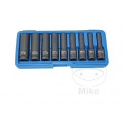 Long version impact socket set E-TORX 1/2 E10-E24 605.13.61