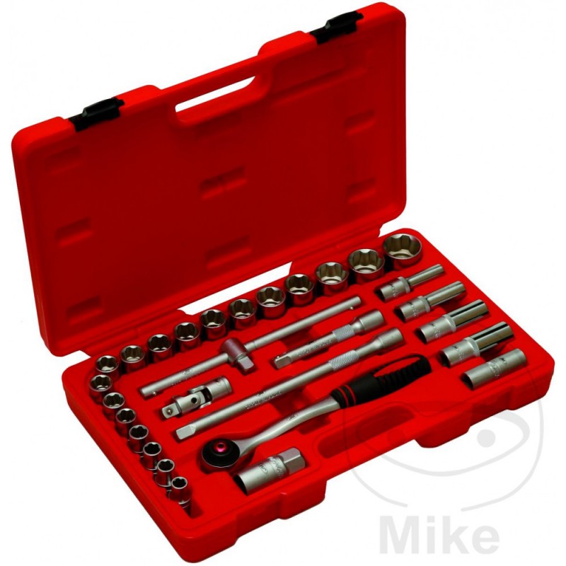 JMP 29-piece socket wrench and screwdriver bits set 1/2 605.55.78