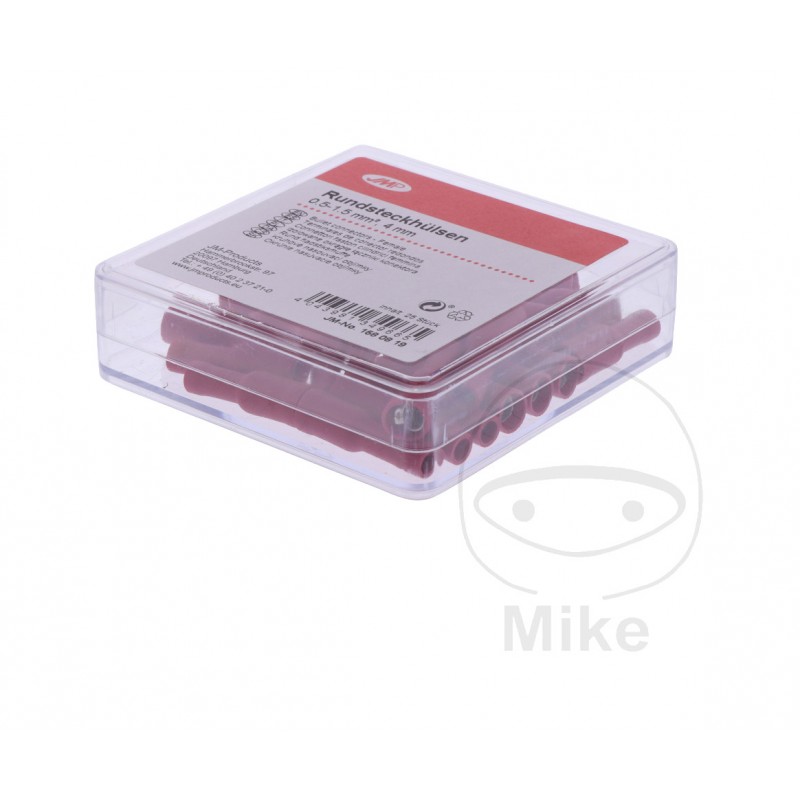 JMP Pack of 25 round plug female cable connectors 0.5-1.5 4 MM ALTN:1580633 158.08.19