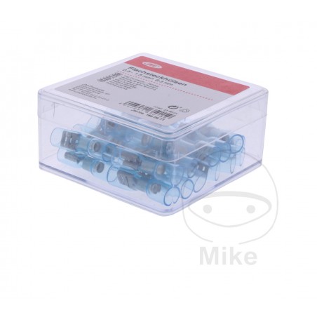 JMP Pack of 25 flat plug female cable connectors 1.5-2.5 6.3 MM ALTN: 1580236 158.08.71