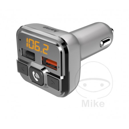 HAMA Transmisor bluetooth y manos libres para mechero coche FM 1940746