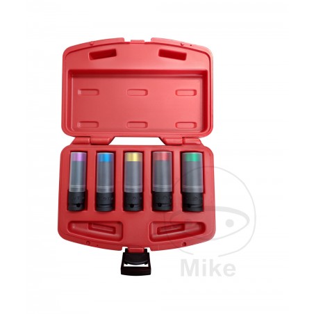 JMP Juego 5 llaves de vaso impacto 1/2 15-17-19-21-22 MM 605.07.55