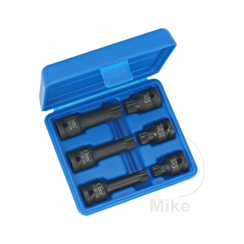 CONDOR Set of 6 reinforced screwdriver bits 1/2Z M12-M18 605.08.10