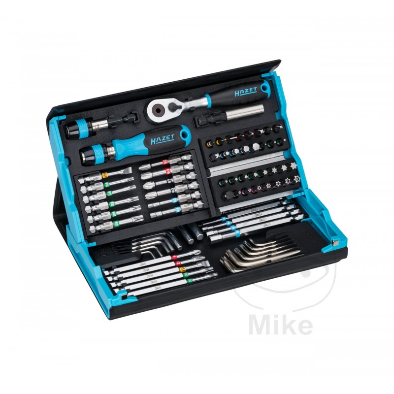 HAZET Juego llaves de vaso y puntas destornillador 73 piezas 1/4 605.08.26