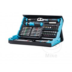 HAZET Juego llaves de vaso y puntas destornillador 73 piezas 1/4 605.08.26