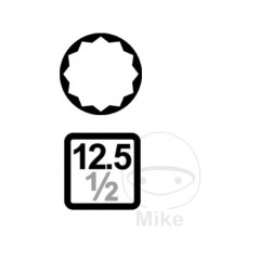 JMP Set of 26 screwdriver bits MULTIDENT 1/2 605.11.30