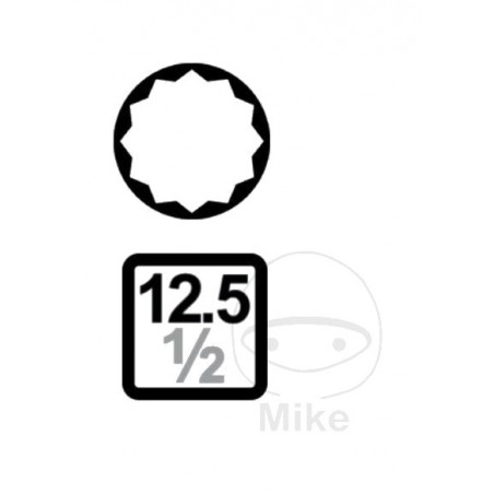 JMP Set of 26 screwdriver bits MULTIDENT 1/2 605.11.30