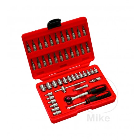 JMP 46-piece socket wrench and screwdriver bit set 1/4 605.55.52