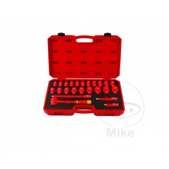 Insulated socket wrench set 24 pieces 1/2 605.61.40