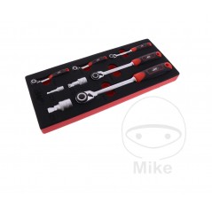 JMP Reversible ratchet set with tool cart insert 605.07.79