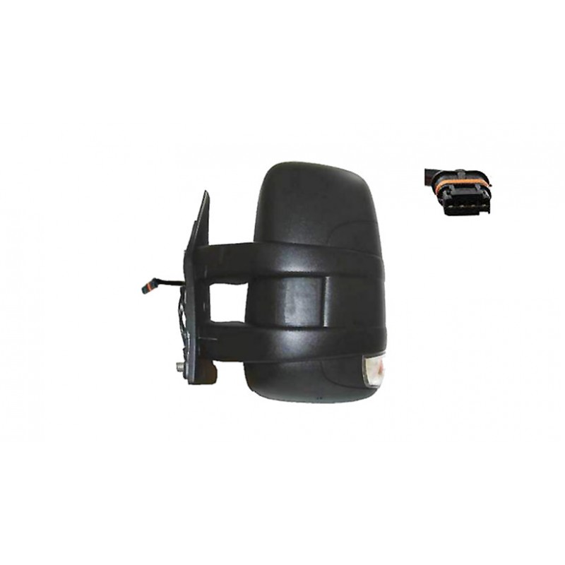 IPARLUX Complete left rearview mirror with manual convex blind spot short arm probe indicator 21421217