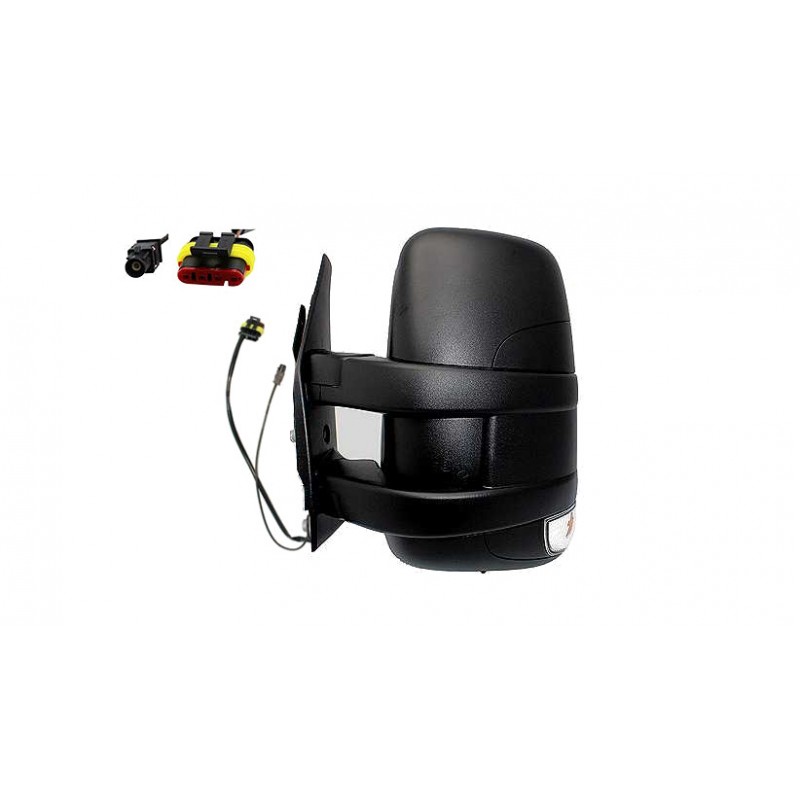 IPARLUX Complete left rearview mirror with manual convex blind spot short arm probe indicator 21421304